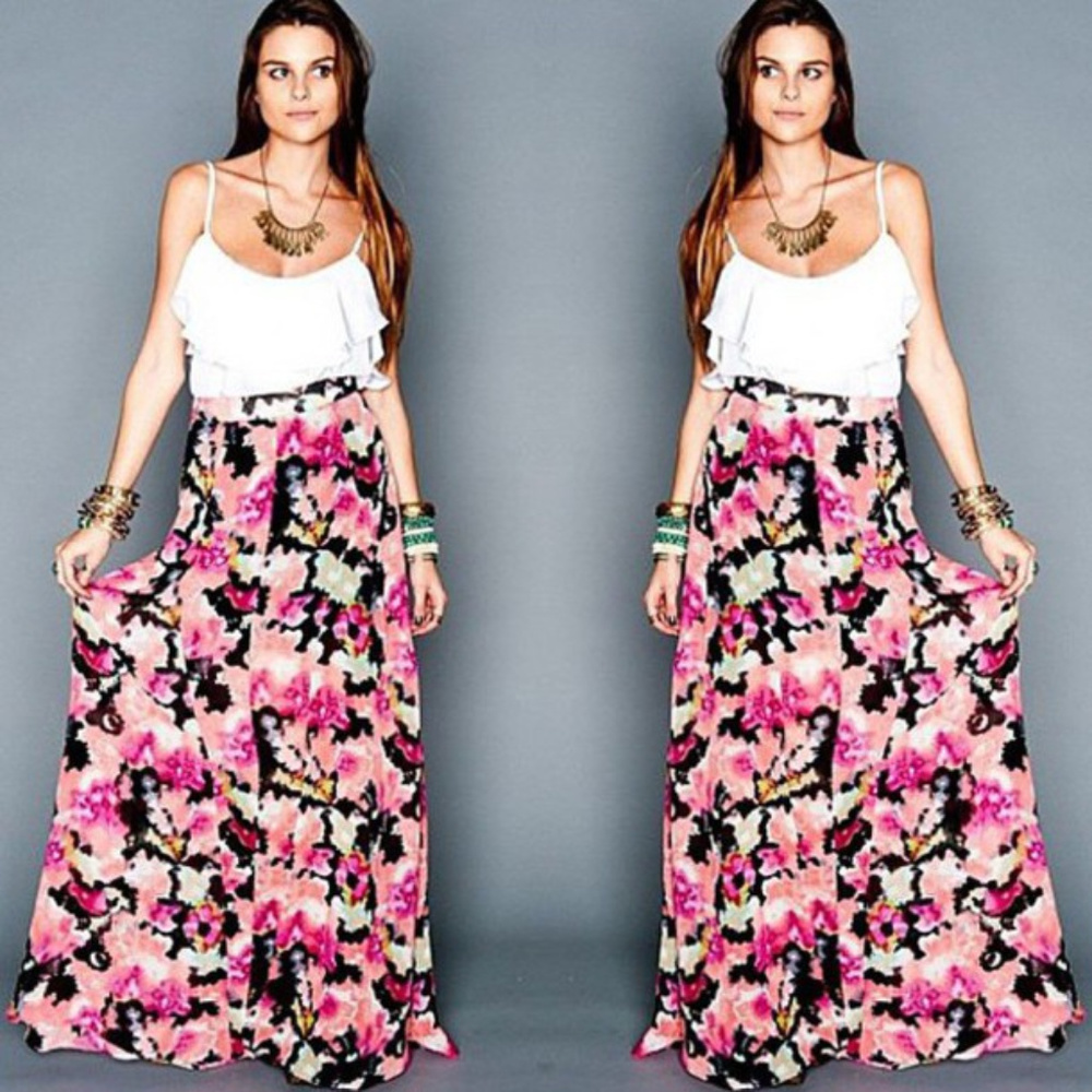 SHOW ME YOUR MUMU Floral Maxi Skirt - Picture 2 of 3
